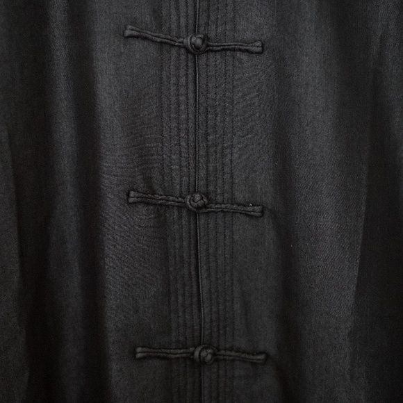 Viz Classic Men's Mandarin Collar Frog Button Front Shirt/Light Jacket - Picture 8 of 11